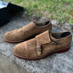 Banana Republic suede double-monk shoes